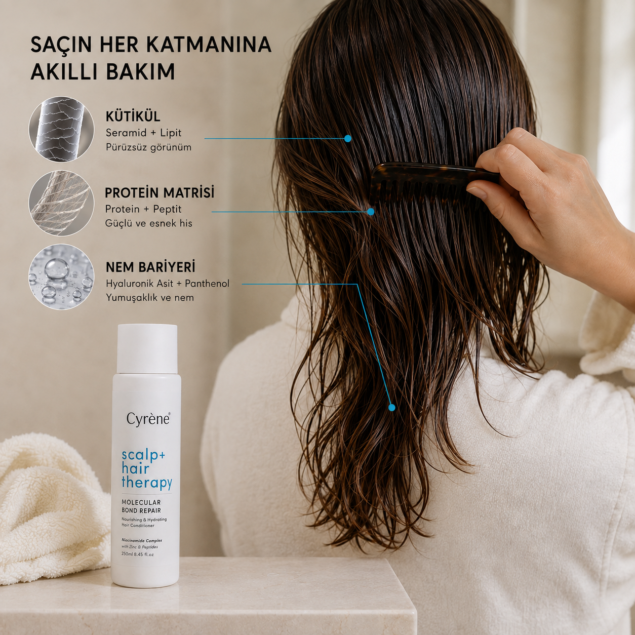 Scalp Hair Therapy Molecular Bond Repair Hair Conditioner