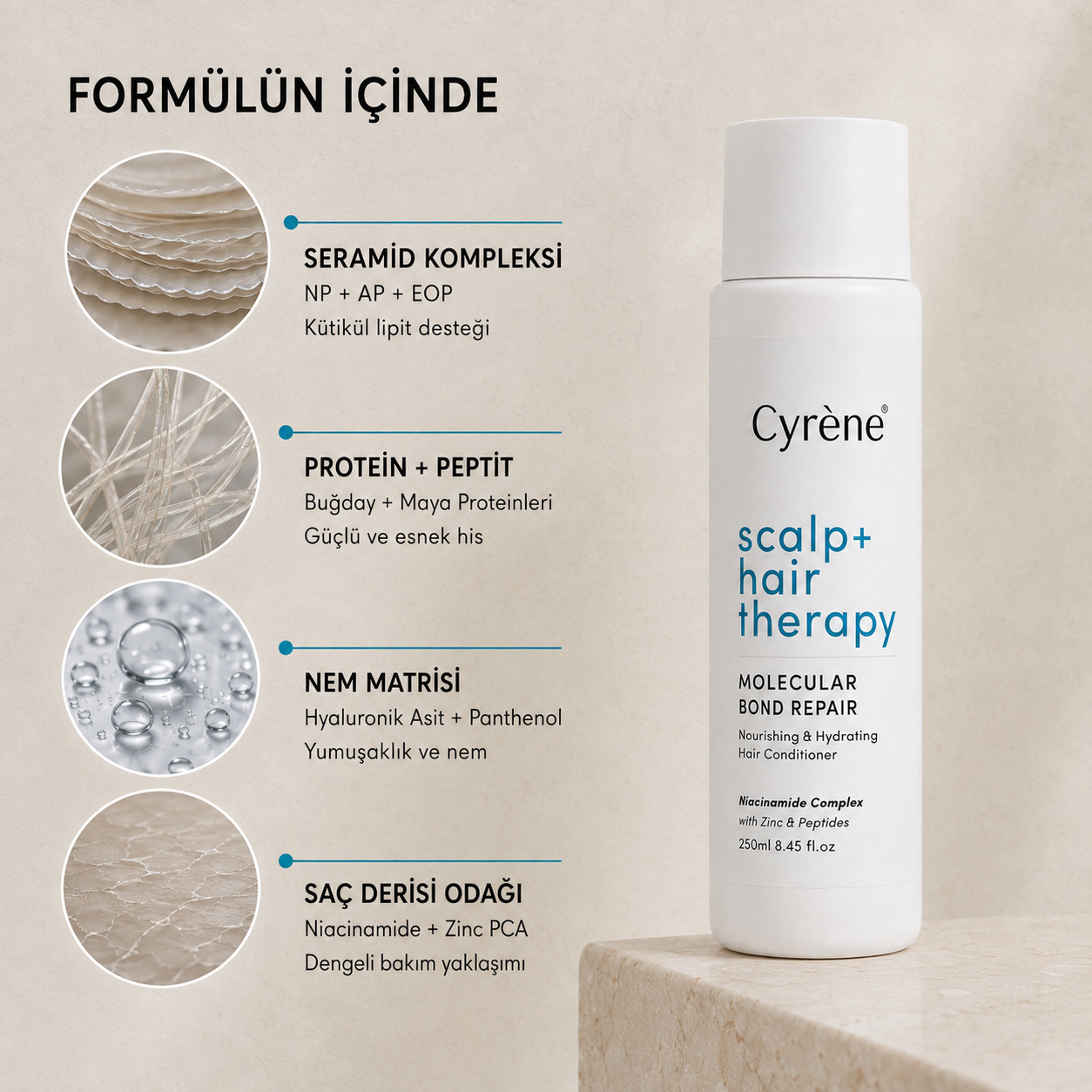 Scalp Hair Therapy Molecular Bond Repair Hair Conditioner