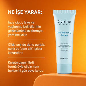Cyrene %15 Vitamin C Stabilize Kompleks Krem-Serum